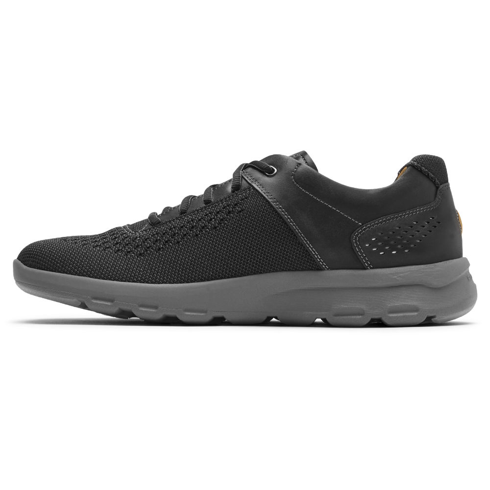 Rockport Joggesko Herre Svart - Pulsetech Plain Toe - DSVO38724